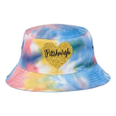 I Love Pittsburgh Pennsylvania USA Tie Dye Newport Bucket Hat