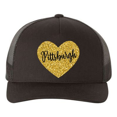 I Love Pittsburgh Pennsylvania USA Yupoong Adult 5-Panel Trucker Hat