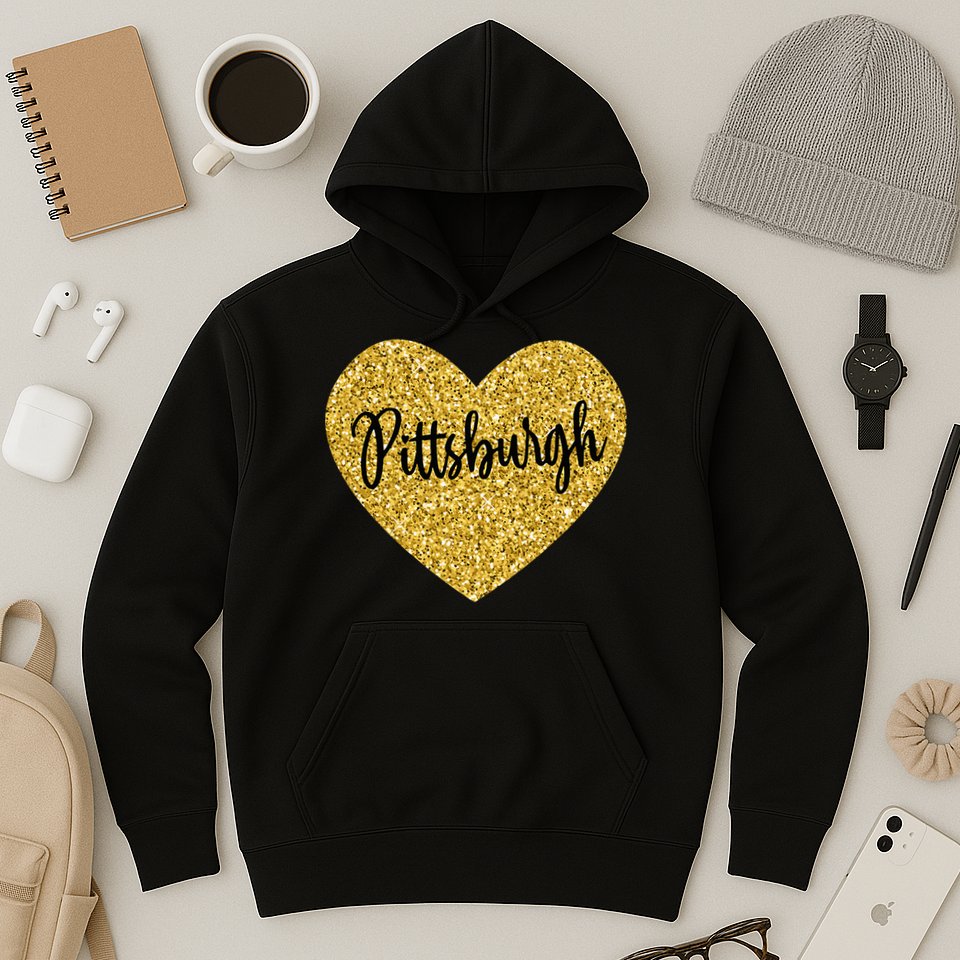 I Love Pittsburgh Pennsylvania USA Hoodie