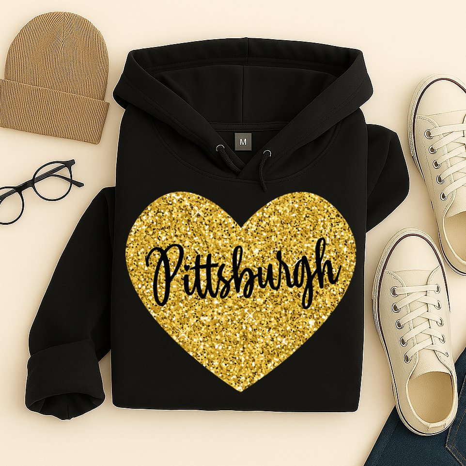 I Love Pittsburgh Pennsylvania USA Hoodie