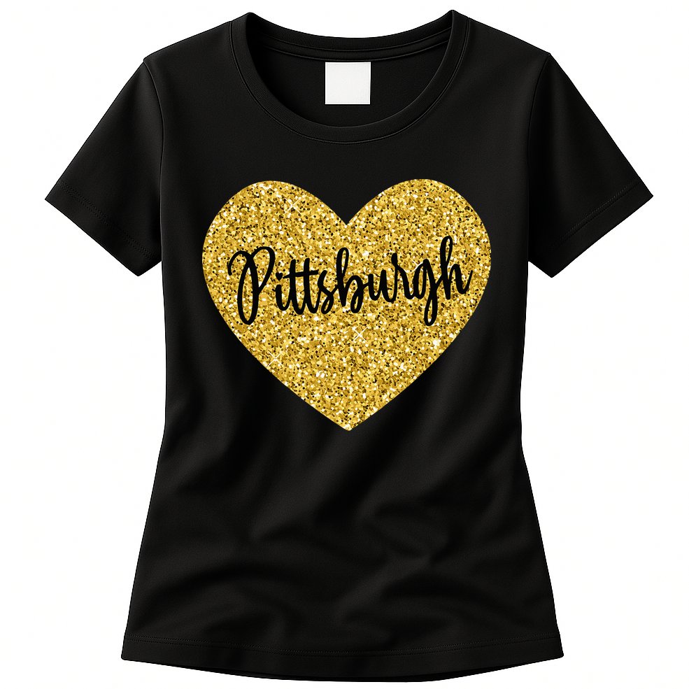 I Love Pittsburgh Pennsylvania USA Womens T-Shirt