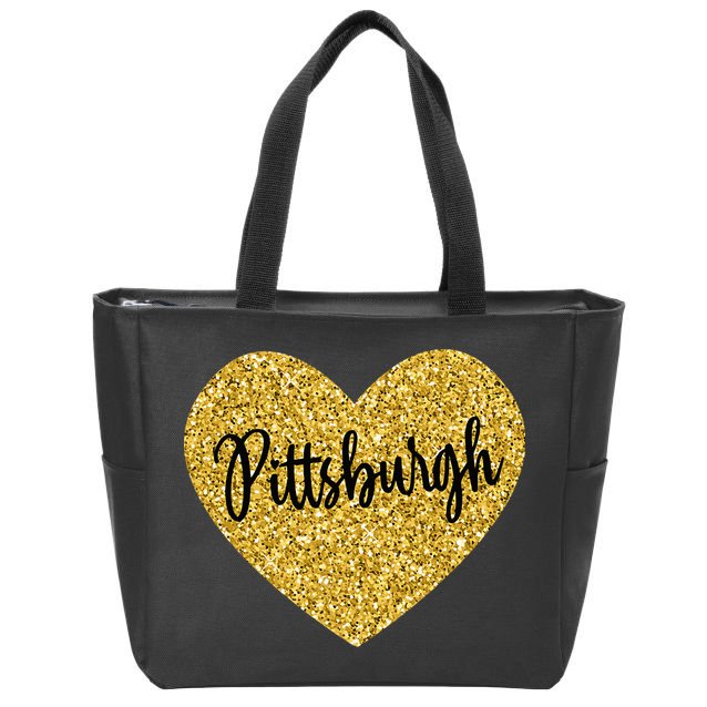 I Love Pittsburgh Pennsylvania USA Zip Tote Bag