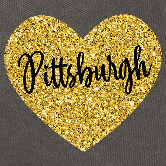 I Love Pittsburgh Pennsylvania USA Cotton Canvas Backpack