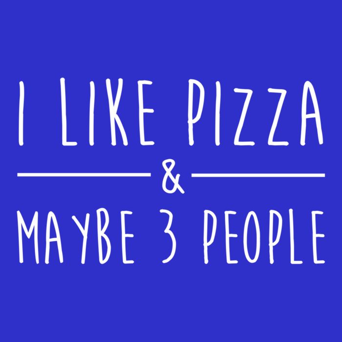 I Like Pizza And Maybe 3 People Funny Sayings Pizza Lovers Meaningful Gift 16 in Basic Backpack