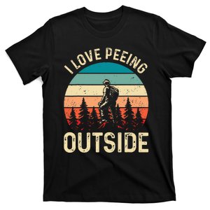 I love peeing outside Wilderness Glamping Campfire Nature T-Shirt