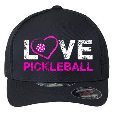 I Love Pickleball Great Gift 'S Pickleball Gift Flexfit Unipanel Trucker Cap