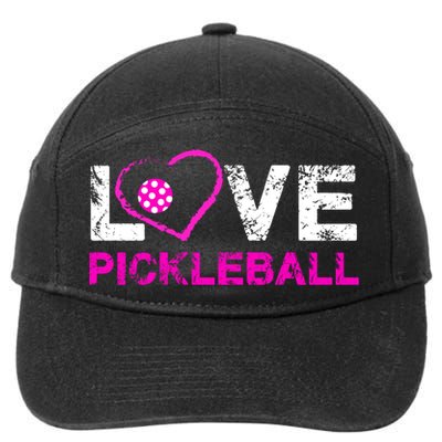 I Love Pickleball Great Gift 'S Pickleball Gift 7-Panel Snapback Hat