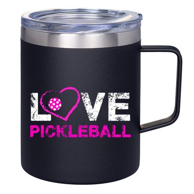 I Love Pickleball Great Gift 'S Pickleball Gift 12oz Stainless Steel Coffee Mug