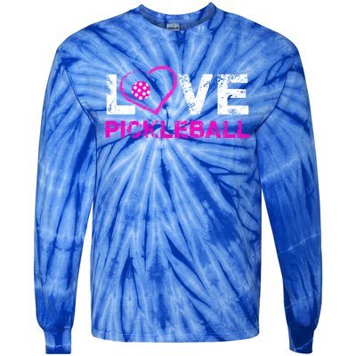 I Love Pickleball Great Gift 'S Pickleball Gift Tie-Dye Long Sleeve Shirt