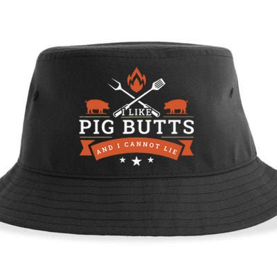 I Like Pig Butts And I Can Not Lie Sustainable Bucket Hat