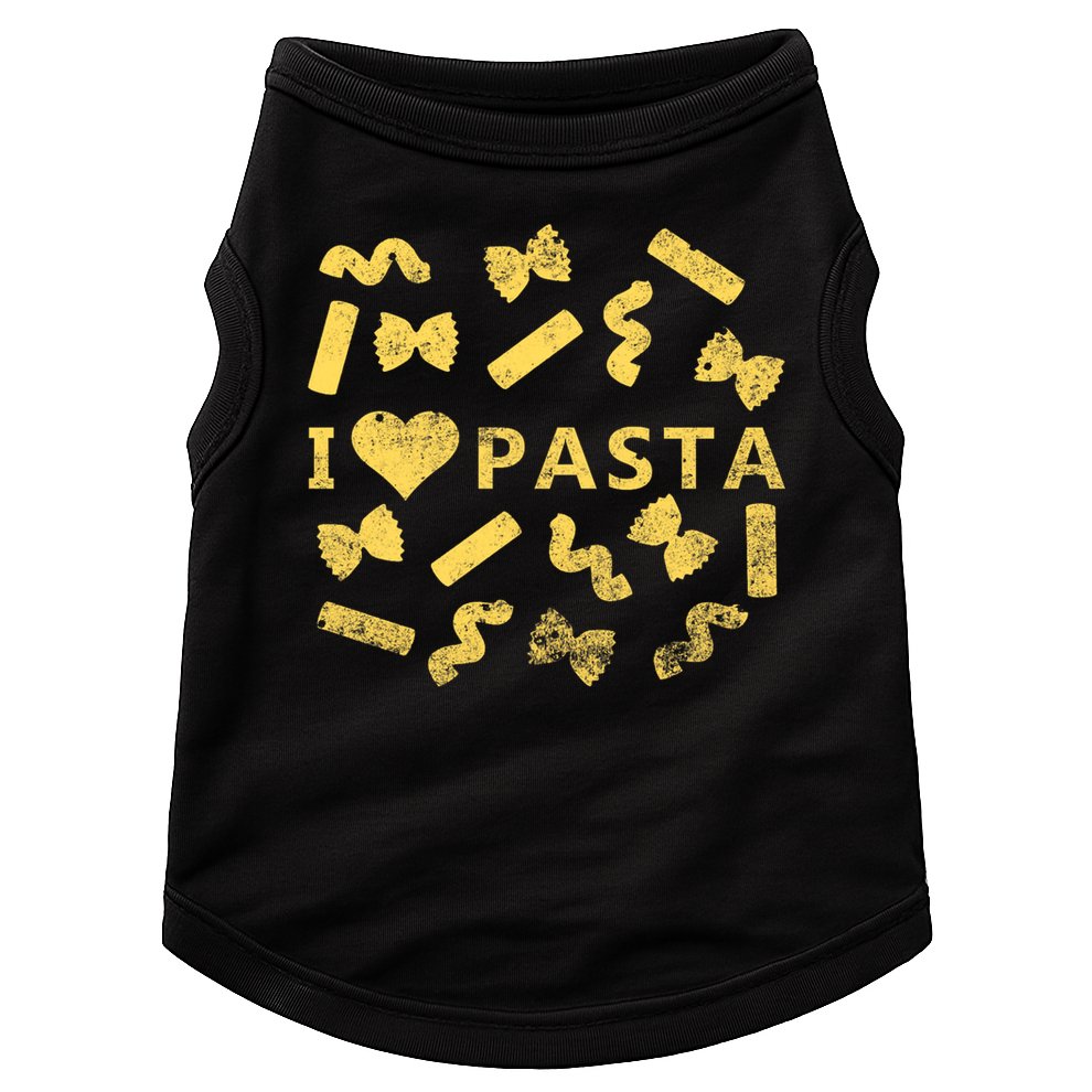 I Love Pasta Shirt Italian Spaghetti Pastafarians Gift Doggie Tank