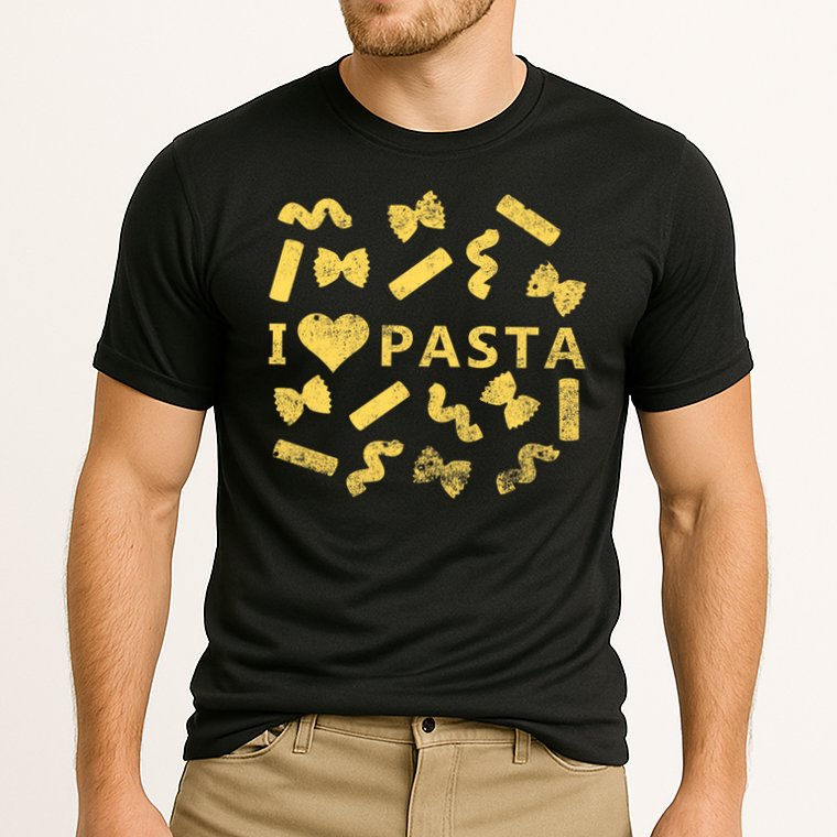 I Love Pasta Shirt Italian Spaghetti Pastafarians Gift Cooling Performance Crew T-Shirt