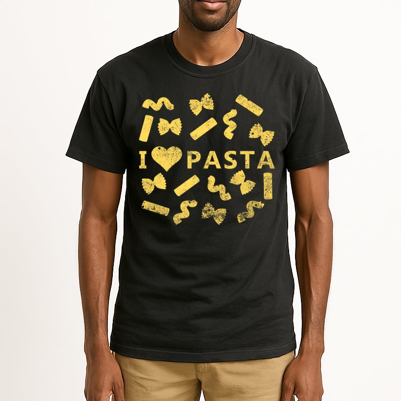 I Love Pasta Shirt Italian Spaghetti Pastafarians Gift Tall T-Shirt