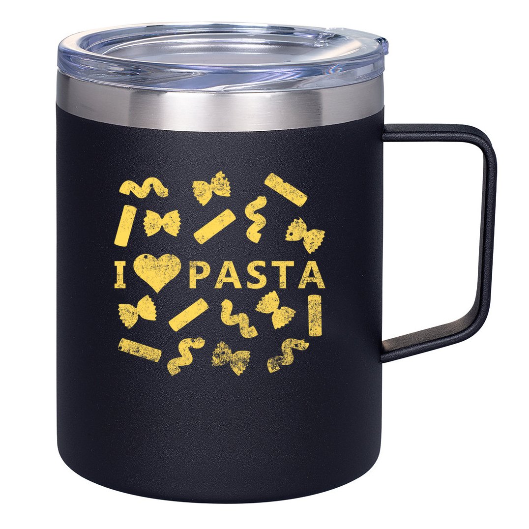 I Love Pasta Shirt Italian Spaghetti Pastafarians Gift 12oz Stainless Steel Coffee Mug