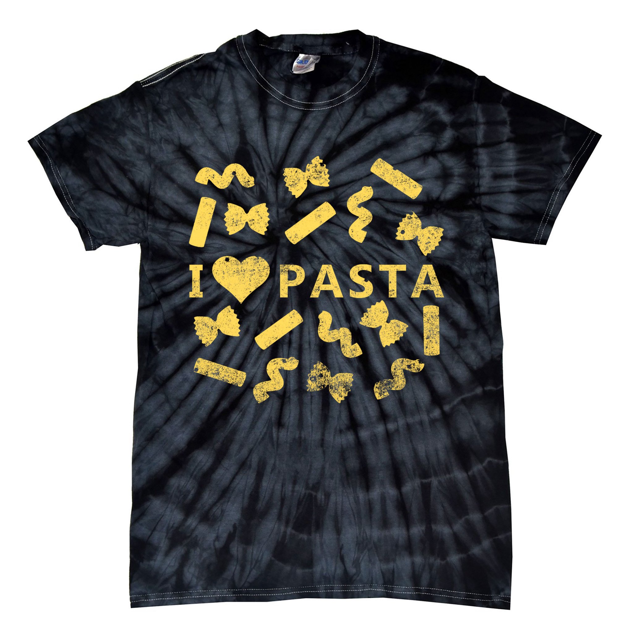 I Love Pasta Shirt Italian Spaghetti Pastafarians Gift Tie-Dye T-Shirt