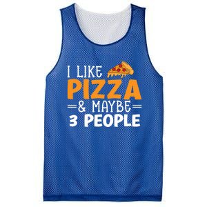 I Like Pizza And Maybe 3 People Pizza Lover Gift Mesh Reversible Basketball Jersey Tank