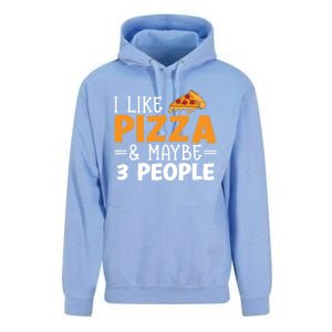 I Like Pizza And Maybe 3 People Pizza Lover Gift Unisex Surf Hoodie