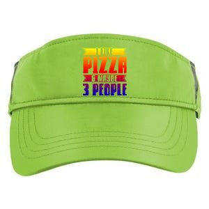 I Like Pizza And Maybe 3 People Pizza Lover Gift Adult Drive Performance Visor