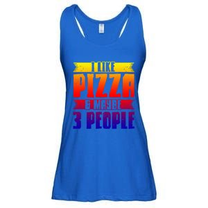 I Like Pizza And Maybe 3 People Pizza Lover Gift Ladies Essential Flowy Tank