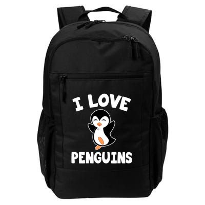 I Love Penguins Gift Cute Penguin Gift Backpack