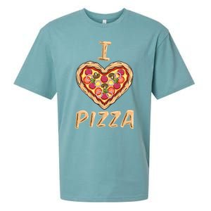 I Love Pizza for Pizza Lover Sueded Cloud Jersey T-Shirt