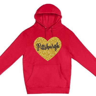 I Love Pittsburgh Pennsylvania USA Premium Pullover Hoodie