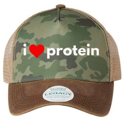 i love protein funny foodie Legacy Tie Dye Trucker Hat