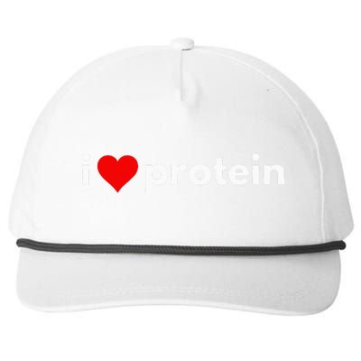 i love protein funny foodie Snapback Five-Panel Rope Hat