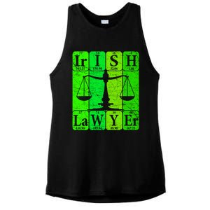 Irish Lawyer Periodic Table Elets Nerd Attorney Gift Ladies PosiCharge Tri-Blend Wicking Tank