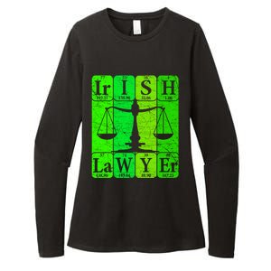 Irish Lawyer Periodic Table Elets Nerd Attorney Gift Womens CVC Long Sleeve Shirt