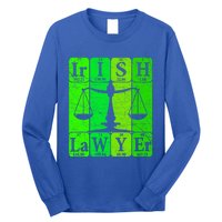 Irish Lawyer Periodic Table Elets Nerd Attorney Gift Long Sleeve Shirt