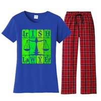 Irish Lawyer Periodic Table Elets Nerd Attorney Gift Women's Flannel Pajama Set