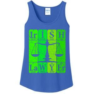 Irish Lawyer Periodic Table Elets Nerd Attorney Gift Ladies Essential Tank