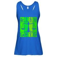 Irish Lawyer Periodic Table Elets Nerd Attorney Gift Ladies Essential Flowy Tank