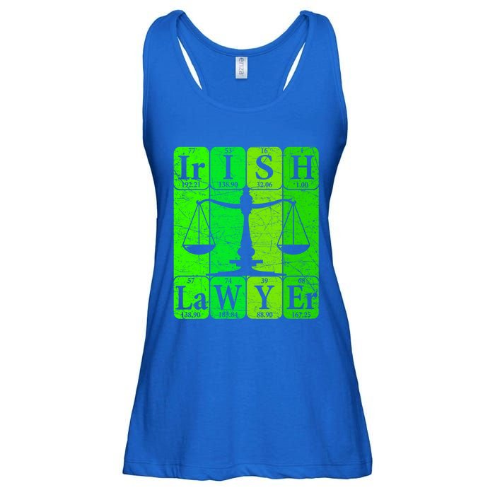 Irish Lawyer Periodic Table Elets Nerd Attorney Gift Ladies Essential Flowy Tank