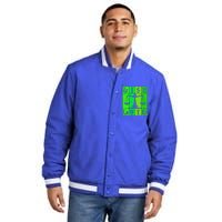 Irish Lawyer Periodic Table Elets Nerd Attorney Gift Insulated Varsity Jacket