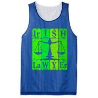 Irish Lawyer Periodic Table Elets Nerd Attorney Gift Mesh Reversible Basketball Jersey Tank