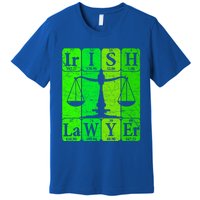 Irish Lawyer Periodic Table Elets Nerd Attorney Gift Premium T-Shirt