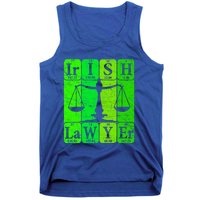 Irish Lawyer Periodic Table Elets Nerd Attorney Gift Tank Top