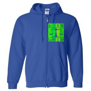 Irish Lawyer Periodic Table Elets Nerd Attorney Gift Full Zip Hoodie