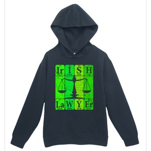 Irish Lawyer Periodic Table Elets Nerd Attorney Gift Urban Pullover Hoodie