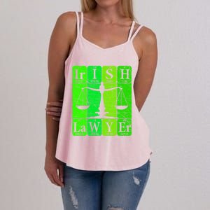 Irish Lawyer Periodic Table Elets Nerd Attorney Gift Women's Strappy Tank