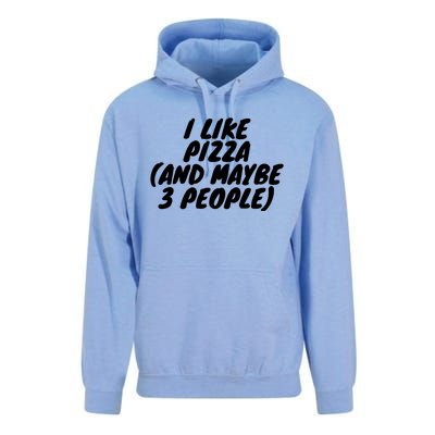 I Like Pizza And Maybe 3 People Gift Unisex Surf Hoodie