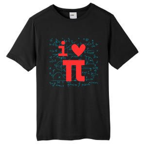 I Love Pi For Math Teacher School Happy Pi Day Math Lover Cool Gift Tall Fusion ChromaSoft Performance T-Shirt