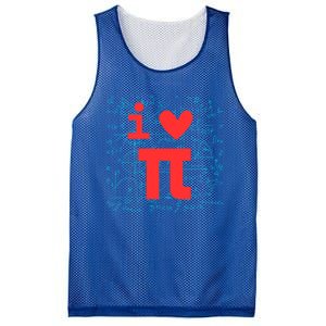 I Love Pi For Math Teacher School Happy Pi Day Math Lover Cool Gift Mesh Reversible Basketball Jersey Tank