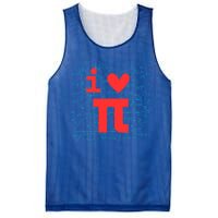 I Love Pi For Math Teacher School Happy Pi Day Math Lover Cool Gift Mesh Reversible Basketball Jersey Tank