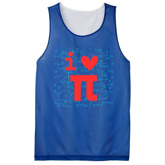 I Love Pi For Math Teacher School Happy Pi Day Math Lover Cool Gift Mesh Reversible Basketball Jersey Tank