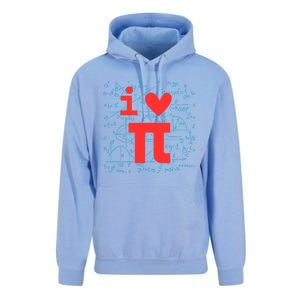 I Love Pi For Math Teacher School Happy Pi Day Math Lover Cool Gift Unisex Surf Hoodie