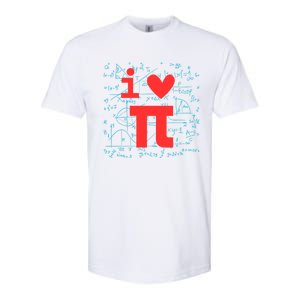 I Love Pi For Math Teacher School Happy Pi Day Math Lover Cool Gift Softstyle CVC T-Shirt