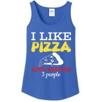 I Like Pizza And Maybe 3 People Gift Ladies Essential Tank